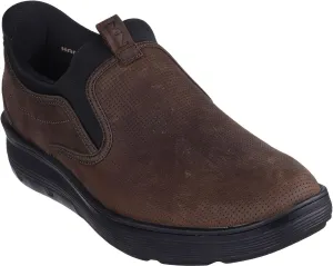 Skechers - Mens Mark Nason: Casual Glide Cell - Baxter Slip On Shoes, Color Red/Brown, Size: 11 M US