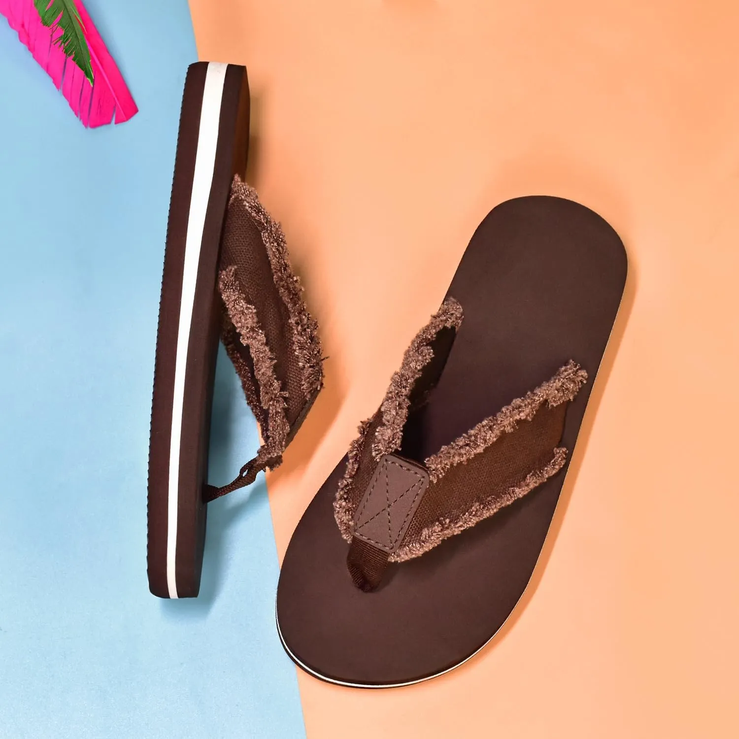 SkiBeaut Boy Flips Flops for Kids Child Slip-on Thong Sandals Kid Boys Slides Water Shoes for Beach Swim Pool