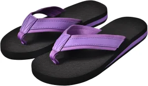 SkiBeaut Boy Flips Flops for Kids Child Slip-on Thong Sandals Kid Boys Slides Water Shoes for Beach Swim Pool
