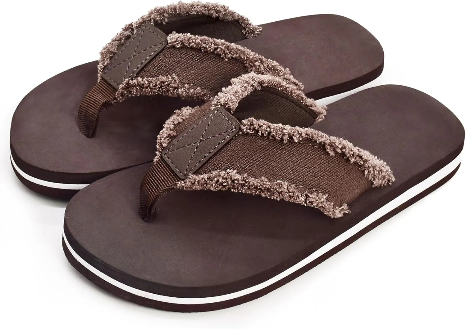 SkiBeaut Boy Flips Flops for Kids Child Slip-on Thong Sandals Kid Boys Slides Water Shoes for Beach Swim Pool