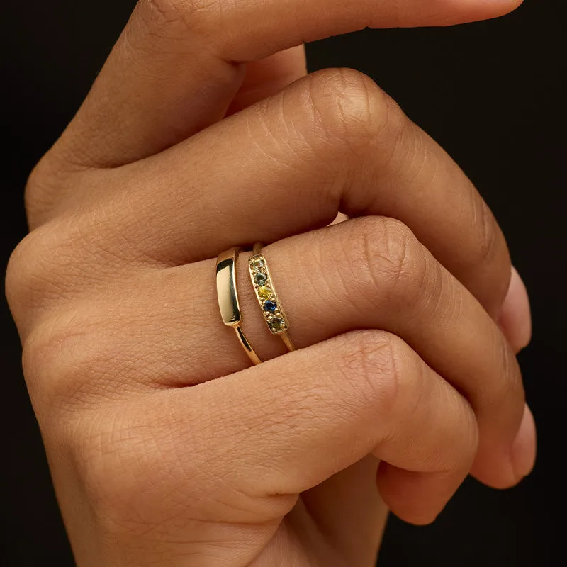 Skinny Band, 9kt Yellow Gold