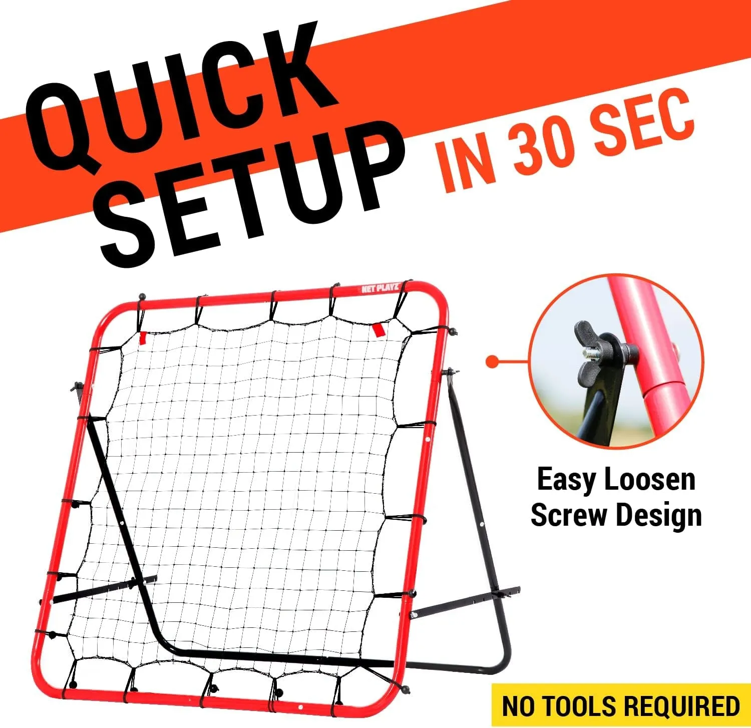 Soccer Rebound Net Rebounder | Skill Training Gifts, Aids & Equipment for Kids Teens & All Ages - Kick-Back/Portable, Adjustable Angles