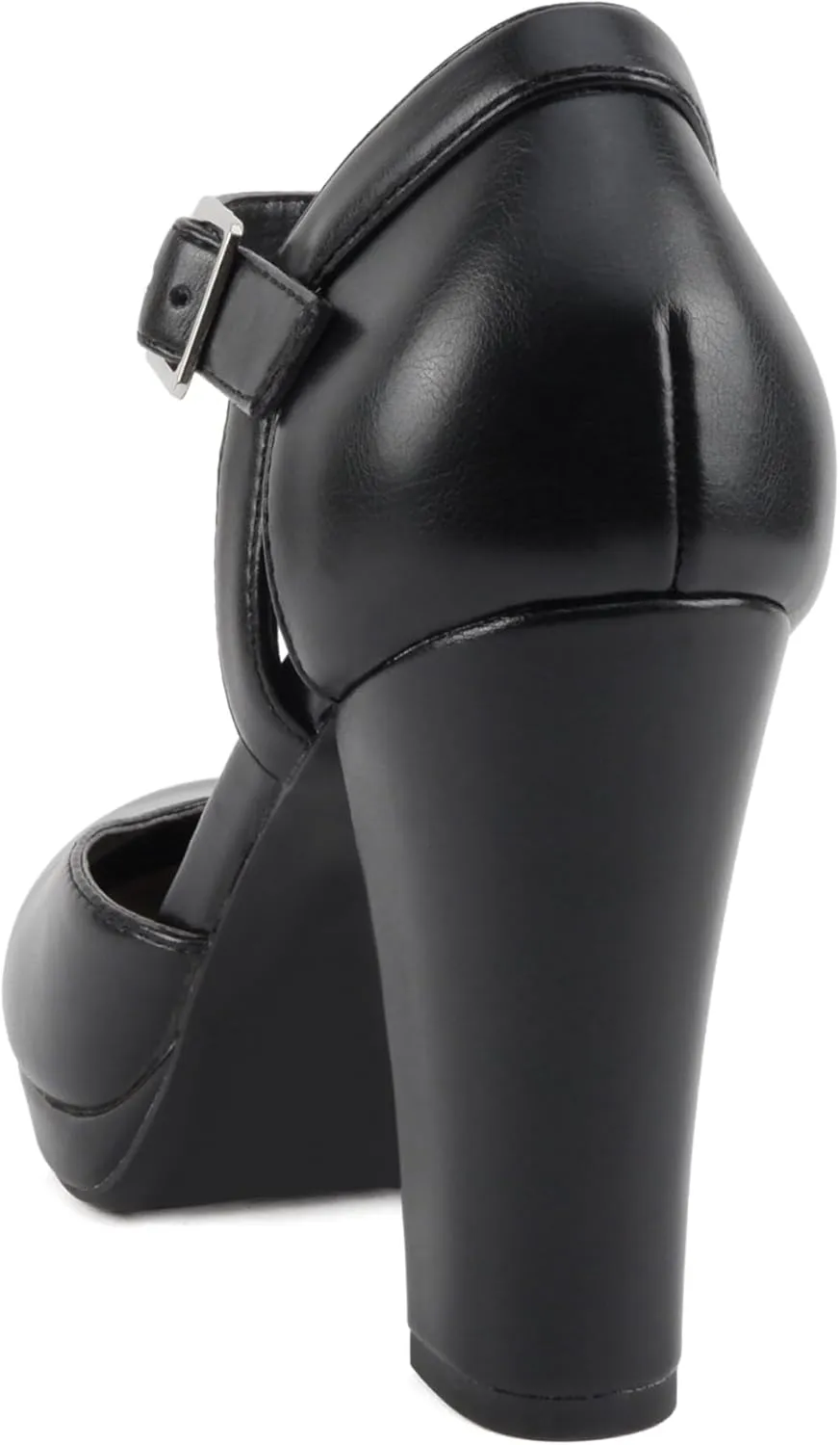 Soda “Ayden” ~ Women Mary Jane Ankle Strap Cushion High Heel Pump Shoe