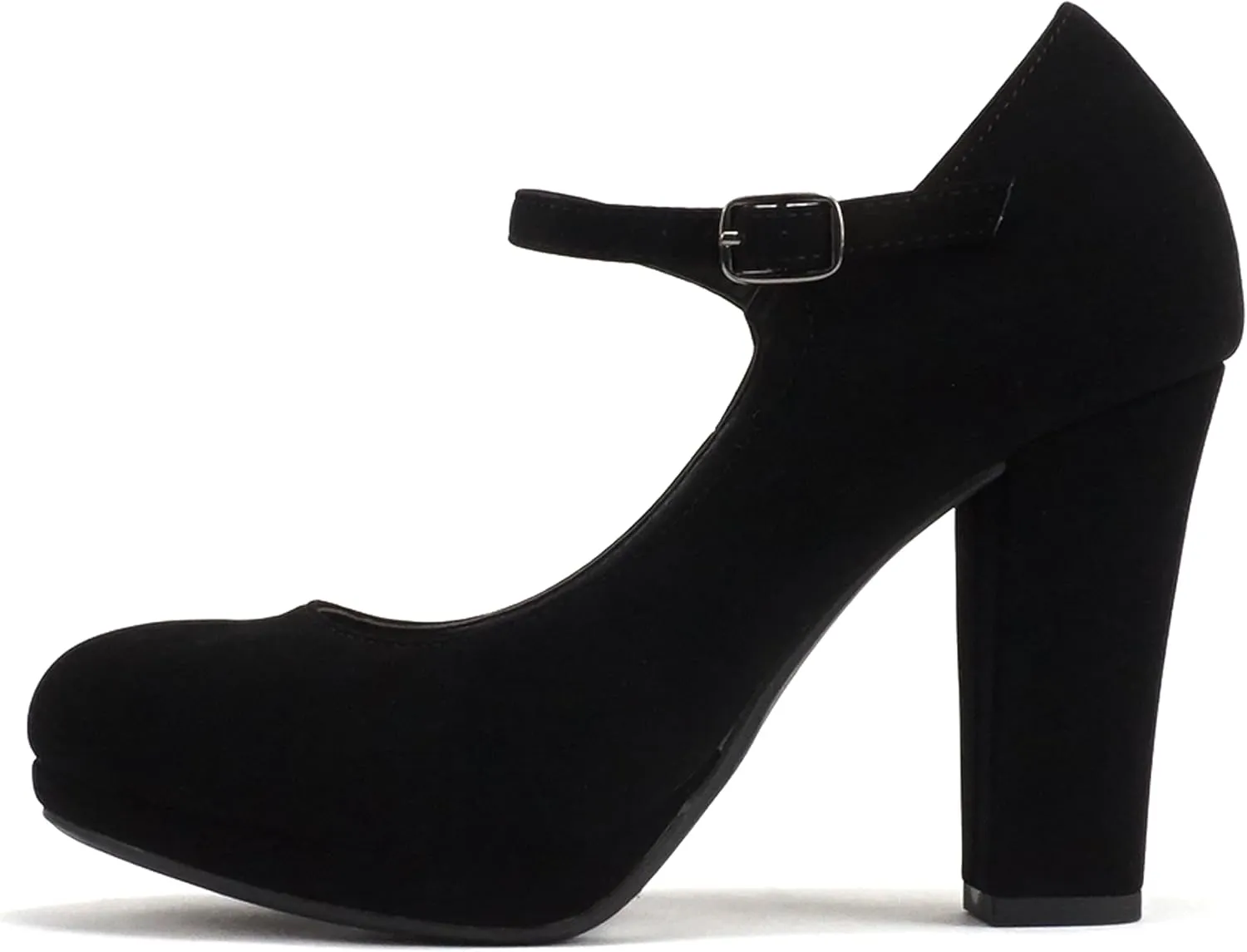 Soda “Ayden” ~ Women Mary Jane Ankle Strap Cushion High Heel Pump Shoe