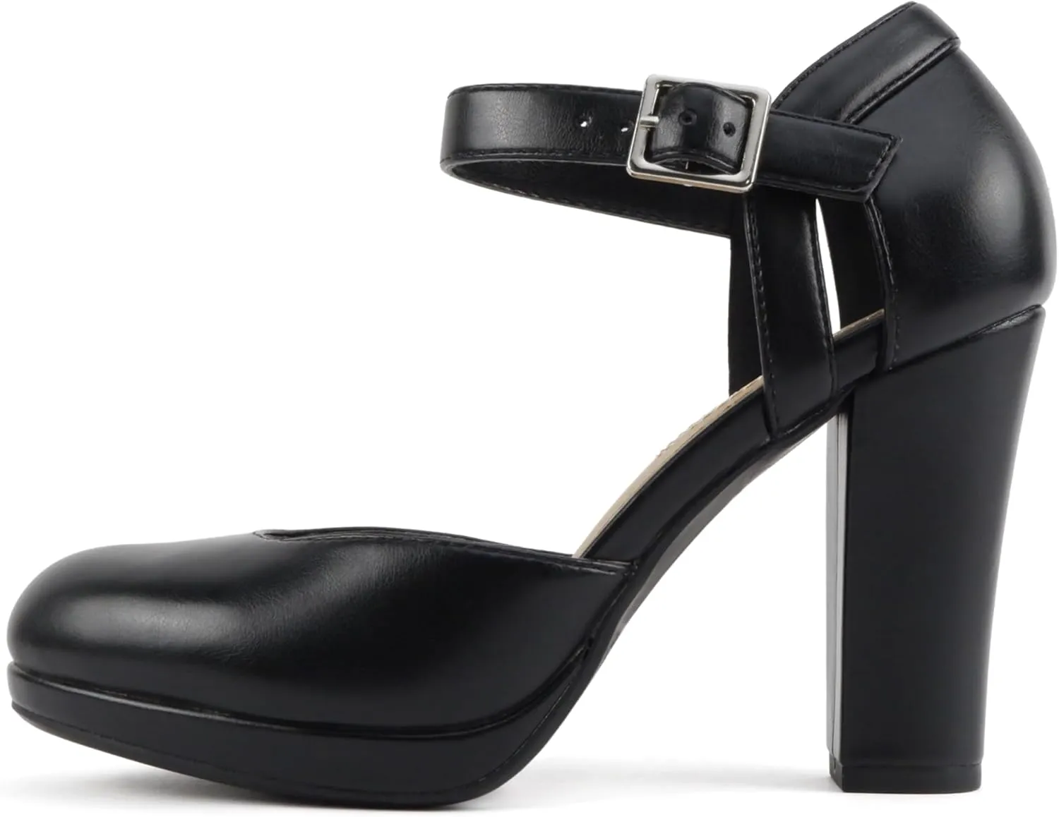Soda “Ayden” ~ Women Mary Jane Ankle Strap Cushion High Heel Pump Shoe