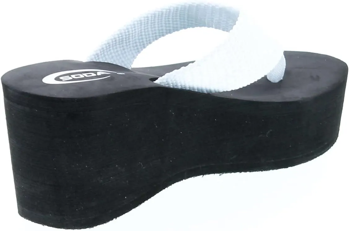 Soda Oxley-S Womens EVA Flip Flop Slip on Platform Sandals