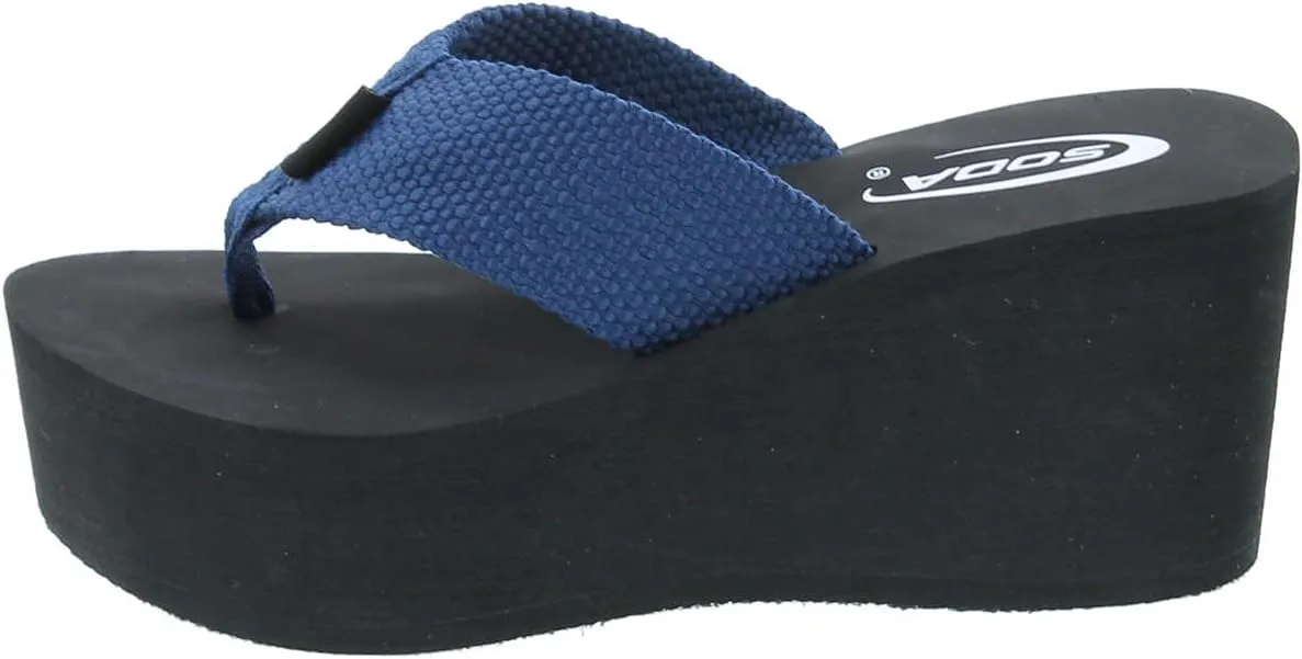 Soda Oxley-S Womens EVA Flip Flop Slip on Platform Sandals