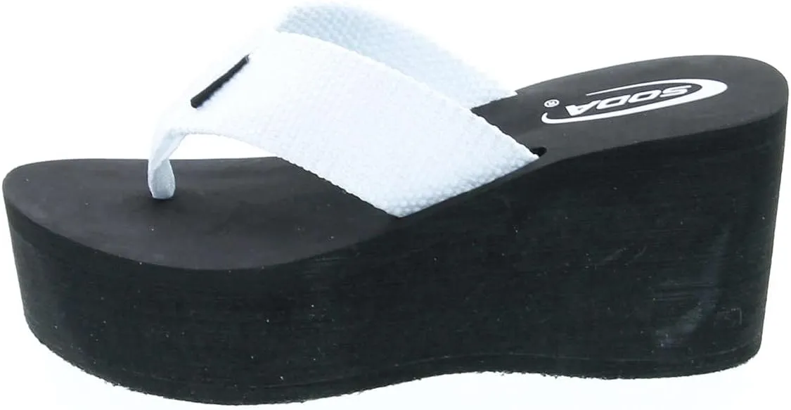 Soda Oxley-S Womens EVA Flip Flop Slip on Platform Sandals