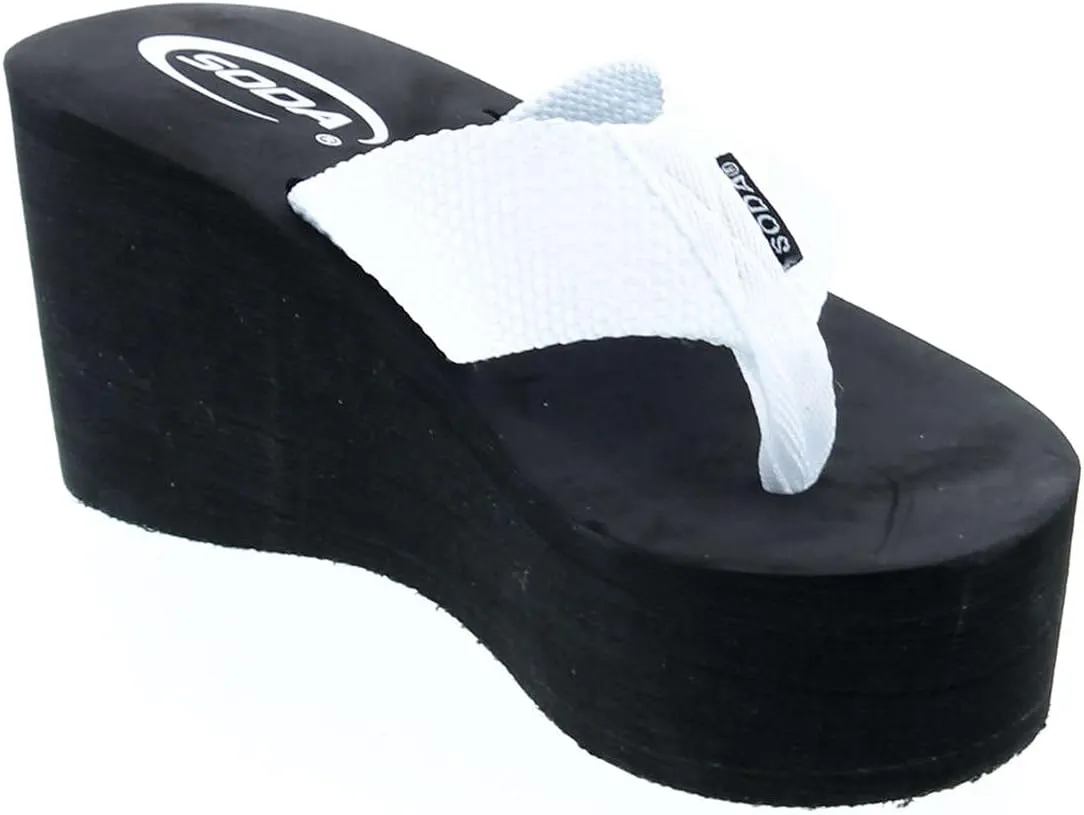 Soda Oxley-S Womens EVA Flip Flop Slip on Platform Sandals