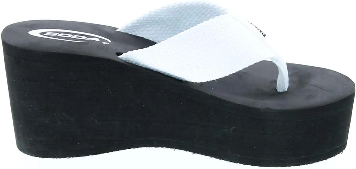 Soda Oxley-S Womens EVA Flip Flop Slip on Platform Sandals
