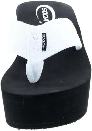 Soda Oxley-S Womens EVA Flip Flop Slip on Platform Sandals