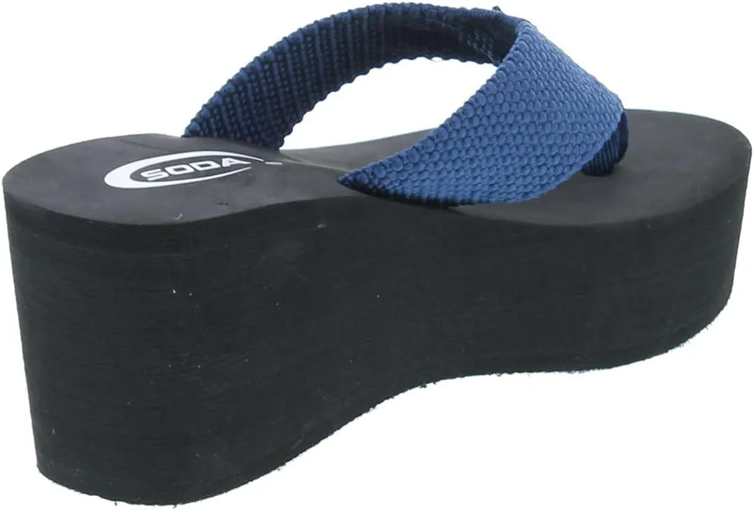 Soda Oxley-S Womens EVA Flip Flop Slip on Platform Sandals
