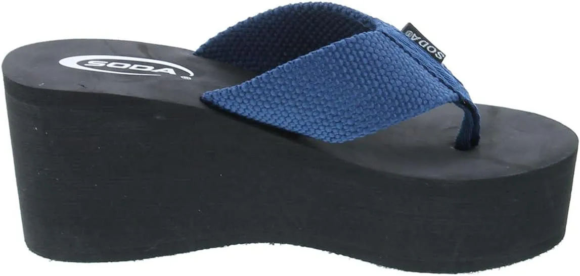Soda Oxley-S Womens EVA Flip Flop Slip on Platform Sandals