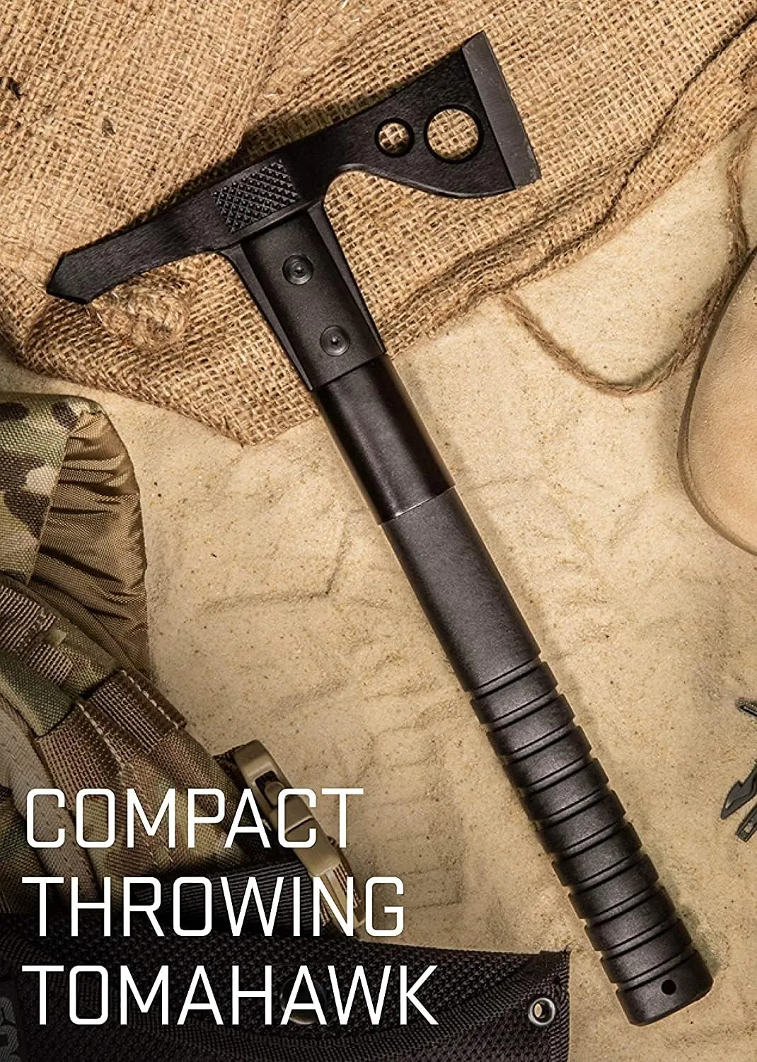 SOG FastHawk- Lighter, Faster, Agile Throwing Hatchet, Versatile Survival Tactical Axe & Folding Saw - Wood Saw, Hand Saw, Pruning Saw and Camping Saw