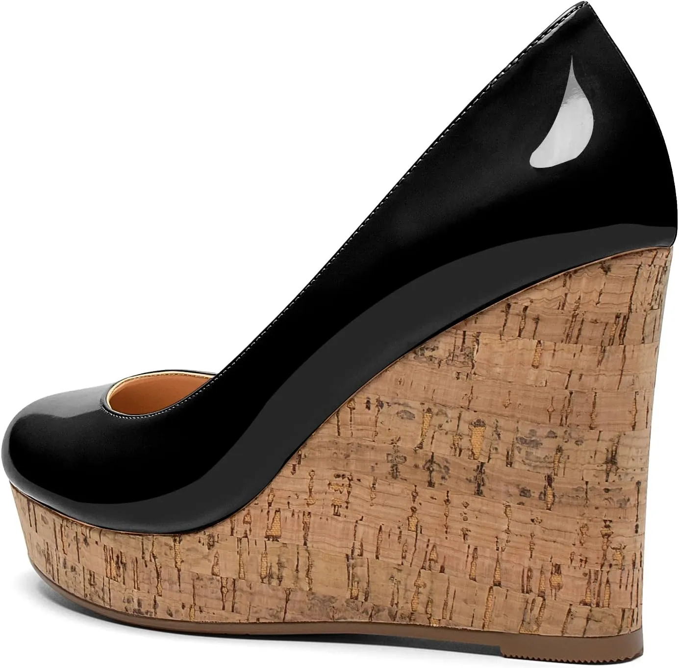 Soireelady Women's Platform Wedges Heel Pumps Slip on Platform High Heel Wedge Pump Shoes