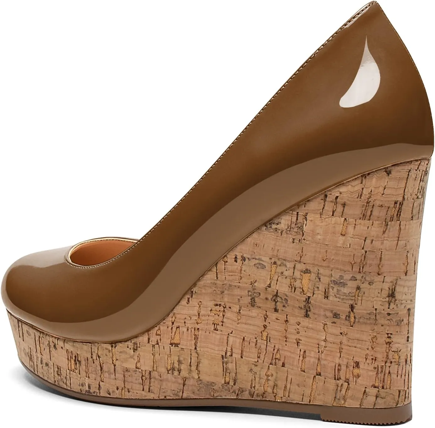 Soireelady Women's Platform Wedges Heel Pumps Slip on Platform High Heel Wedge Pump Shoes