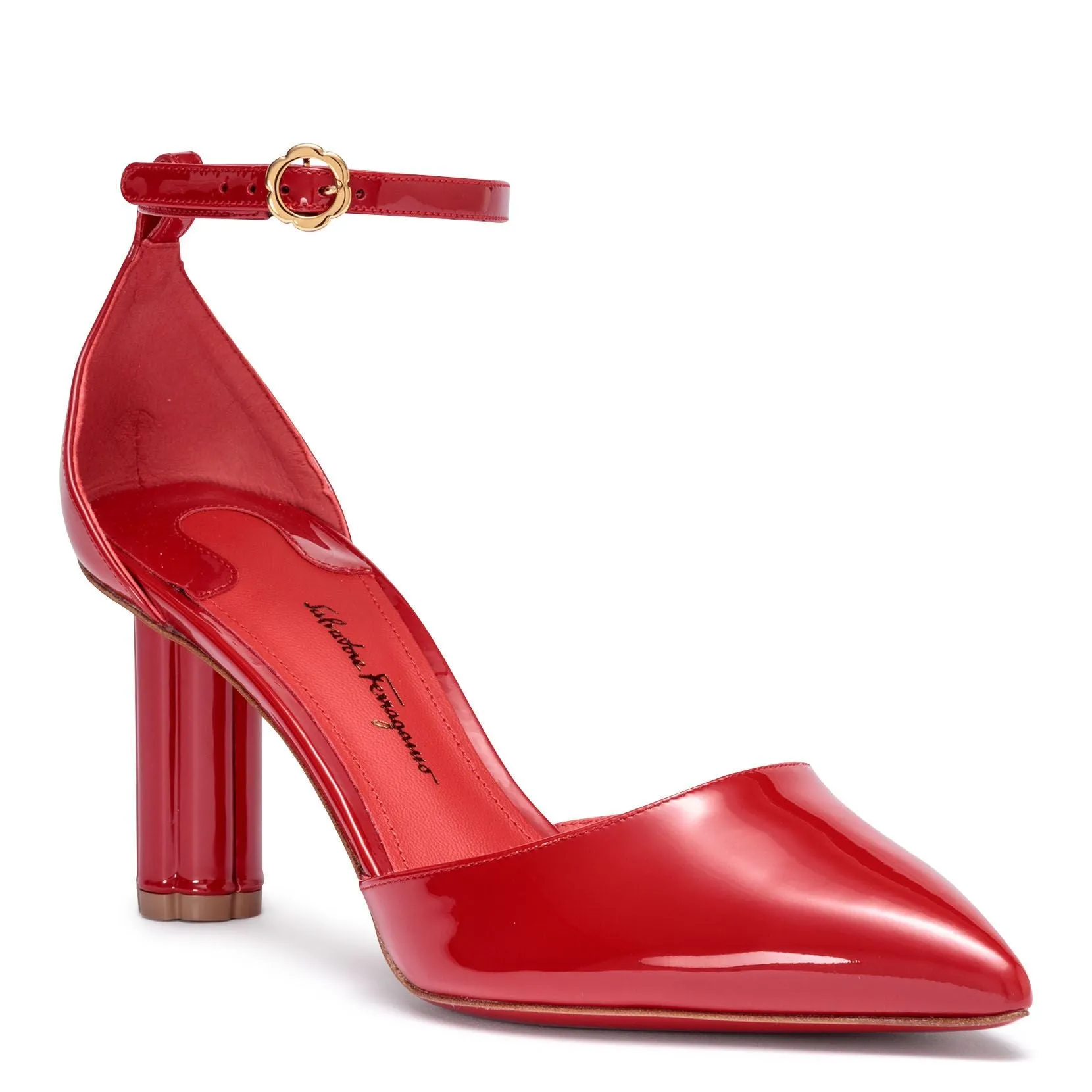 Sorano red patent leather pumps