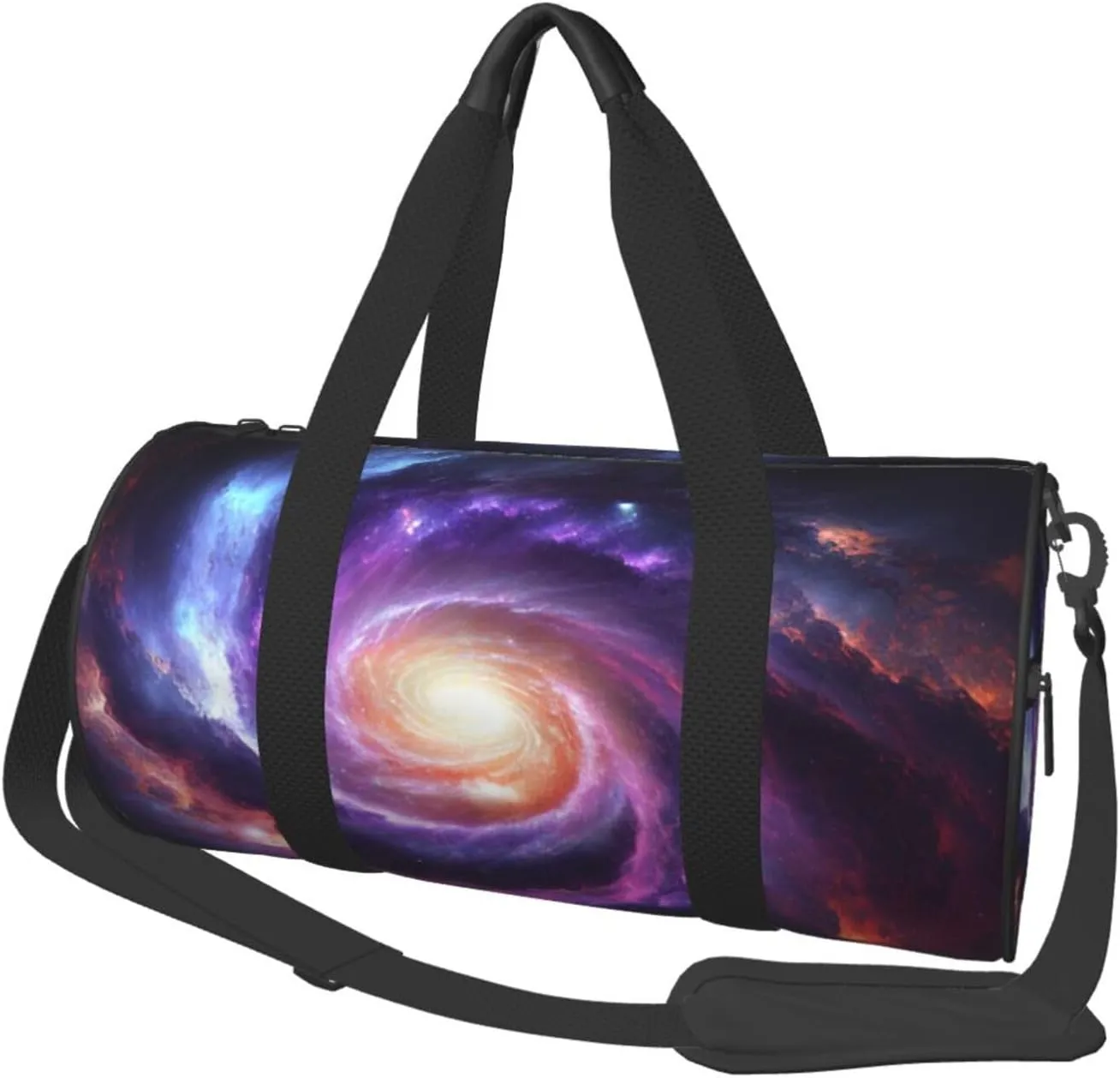 Space Galaxy Universe Travel Bag for Women & Men, Large Capacity Duffle Bag with Detachable Shoulder Strap, Waterproof Overnight Weekender Bag for Gym Business Vacation Short Trips