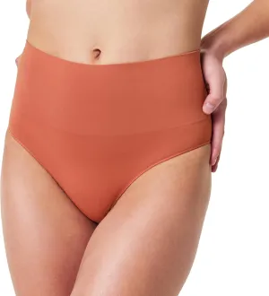 SPANXshape Everyday Shaping Brief - Core Control Shapewear Underwear - Invisible Under Clothes - Seamless Design - Sedona - Large