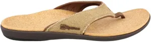 Spenco Yumi Men's Orthotic Flip Flops Straw/Java/Cork
