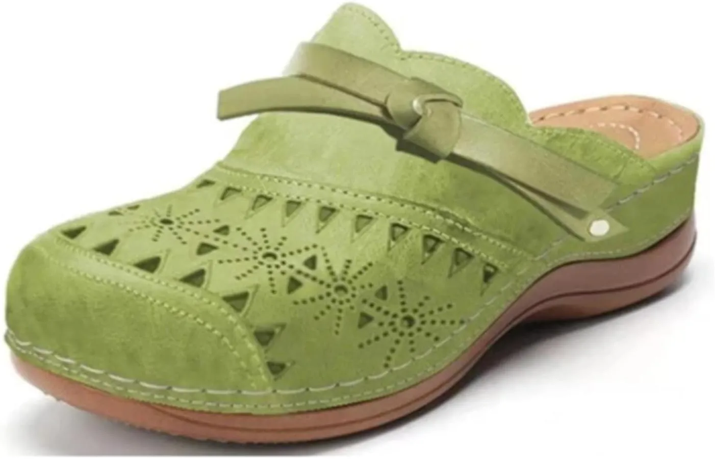 Summer Clogs for Women 2025 Slippers Arch Support Wide Width Wedge Platform Orthopedic Slippers Solid Round Head Closed Toe Outdoor Beach Wedge Sandals