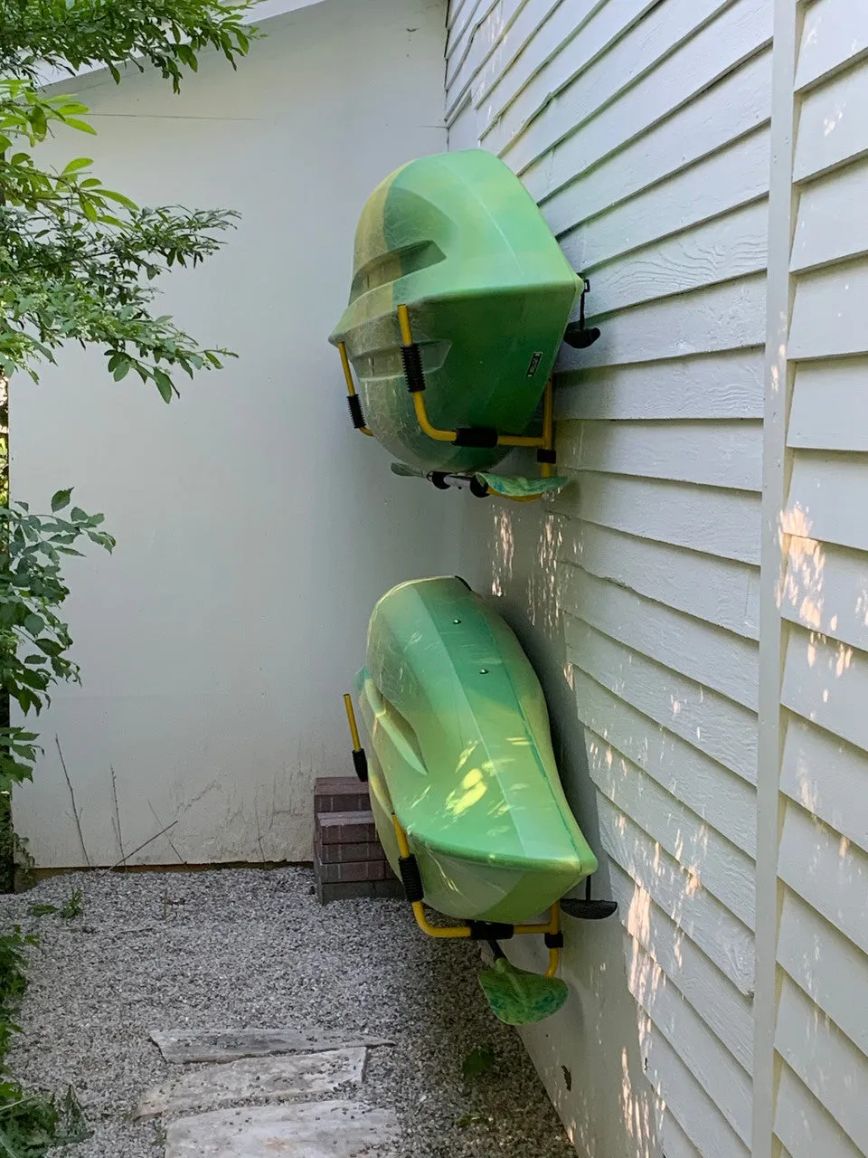 Suspenz Indoor-Outdoor Foldable Kayak & Paddle Wall Mount | Holds 75 lbs