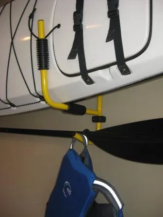 Suspenz Indoor-Outdoor Foldable Kayak & Paddle Wall Mount | Holds 75 lbs