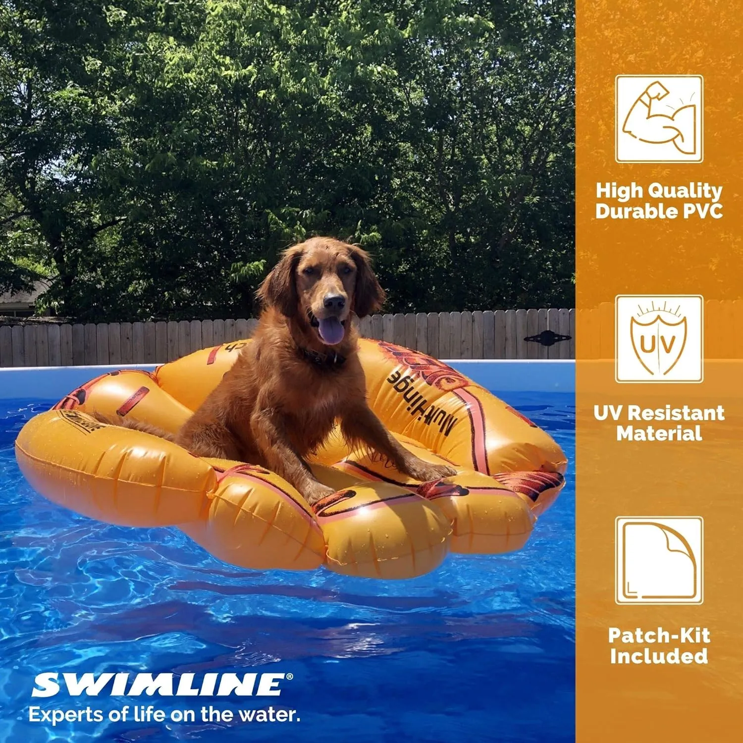 Swimline Giant Inflatable Baseball Glove Pool Float , Brown, 62"/50"/16"