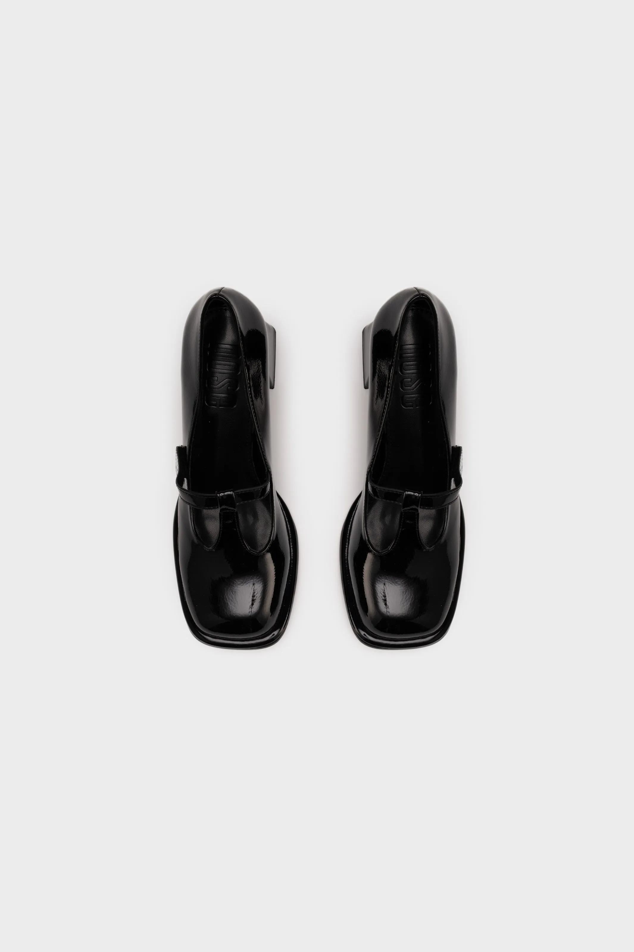 T BAR CHUNKY HEEL PUMP