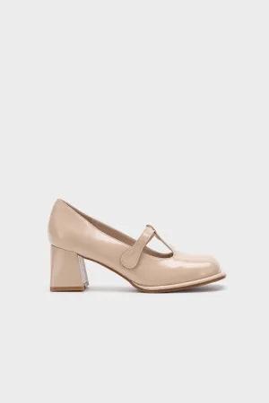 T BAR CHUNKY HEEL PUMP