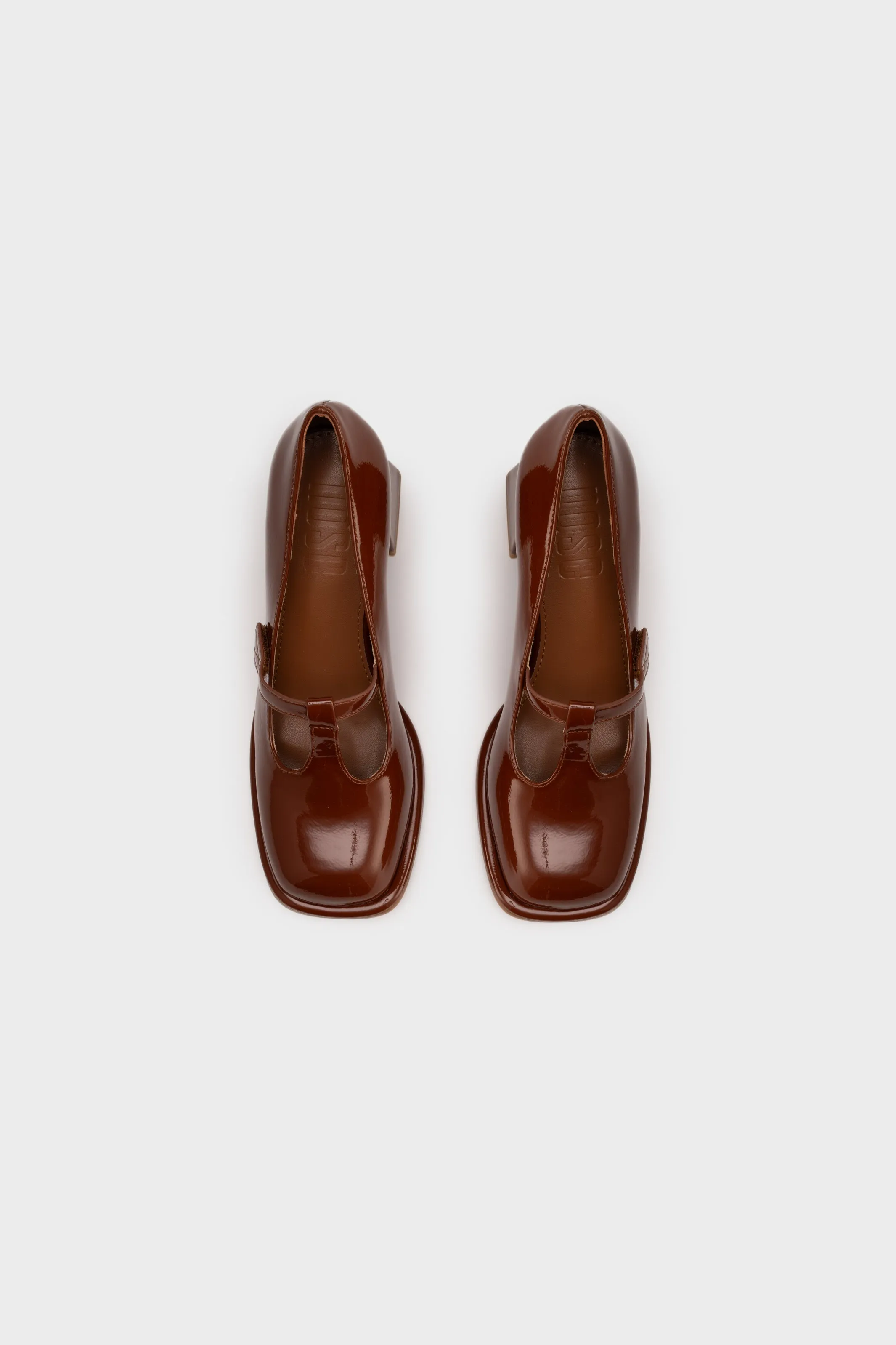 T BAR CHUNKY HEEL PUMP
