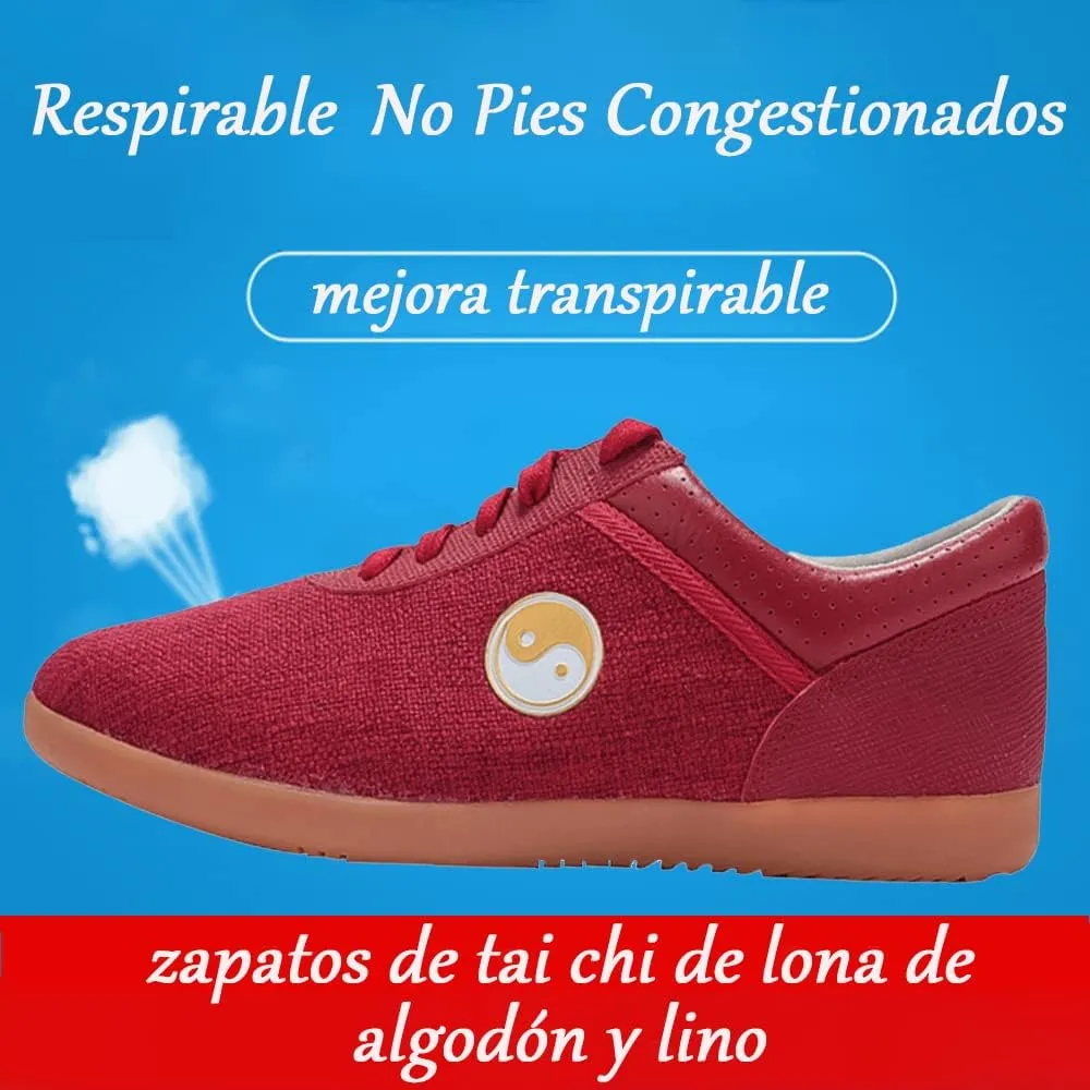 Tai Chi Martial Art Shoes,Suitable for Indoor and Outdoor Martial Arts, Badminton, Parkour, Table Tennis or Casual Street wear,