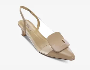 Tamira Heel in Light Taupe