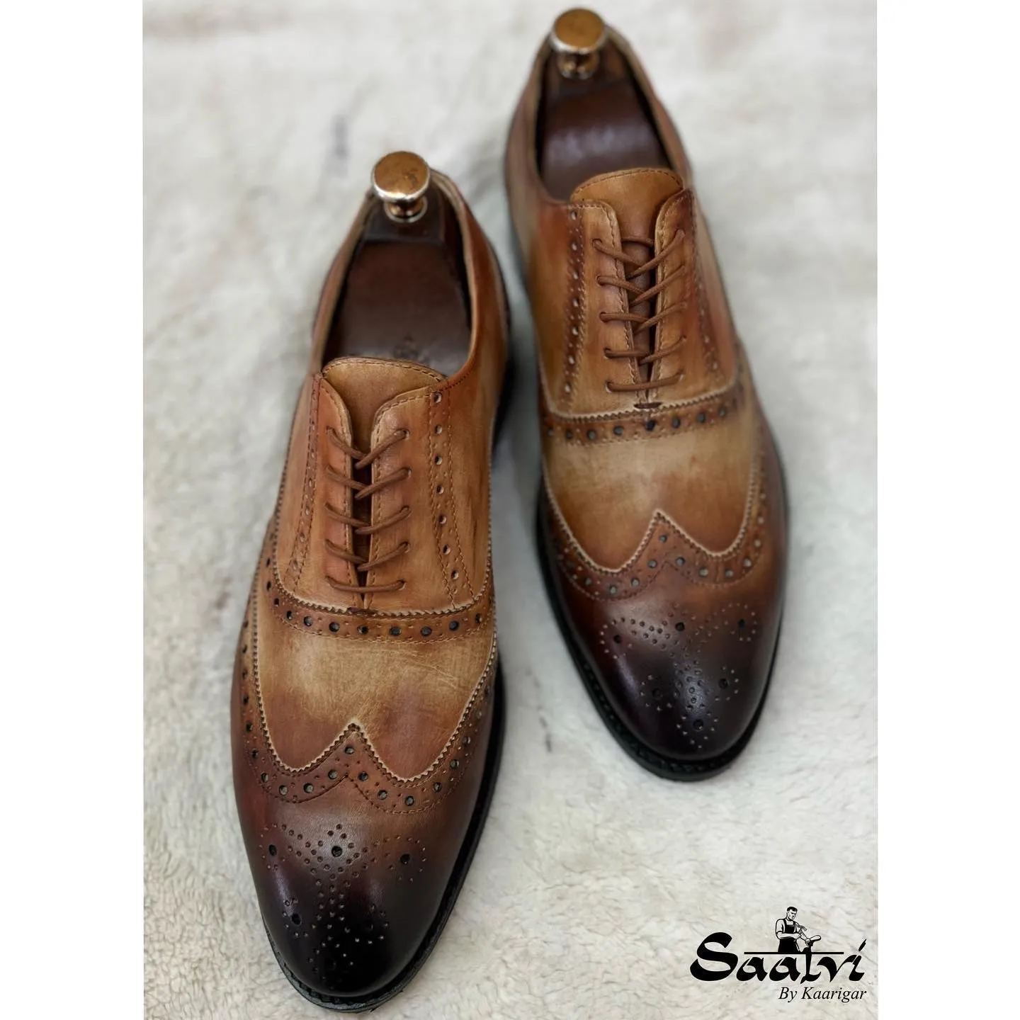 Tan Classic Oxford Brogue’s