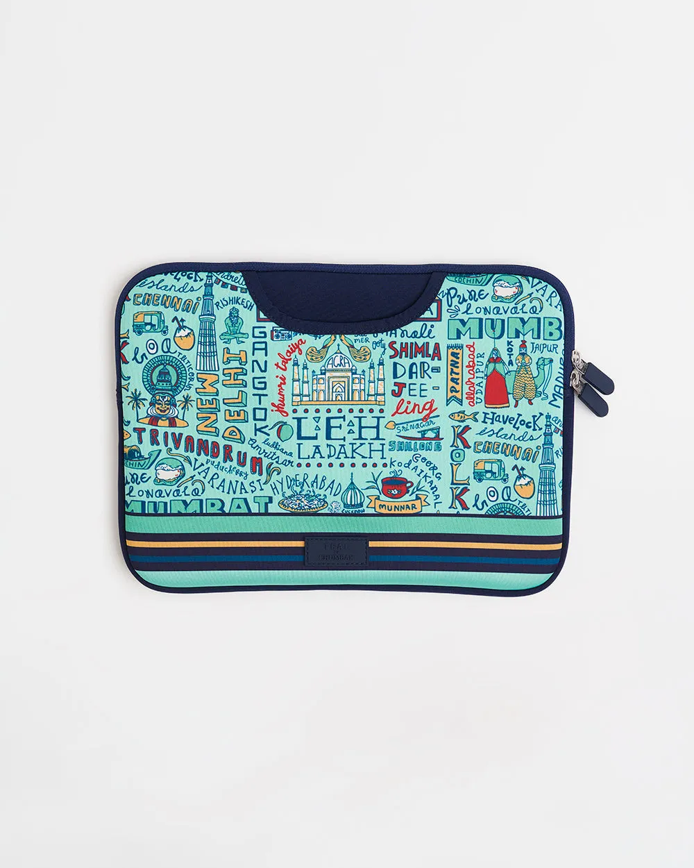 TEAL By Chumbak Traveller Laptop Sleeve - 15inch