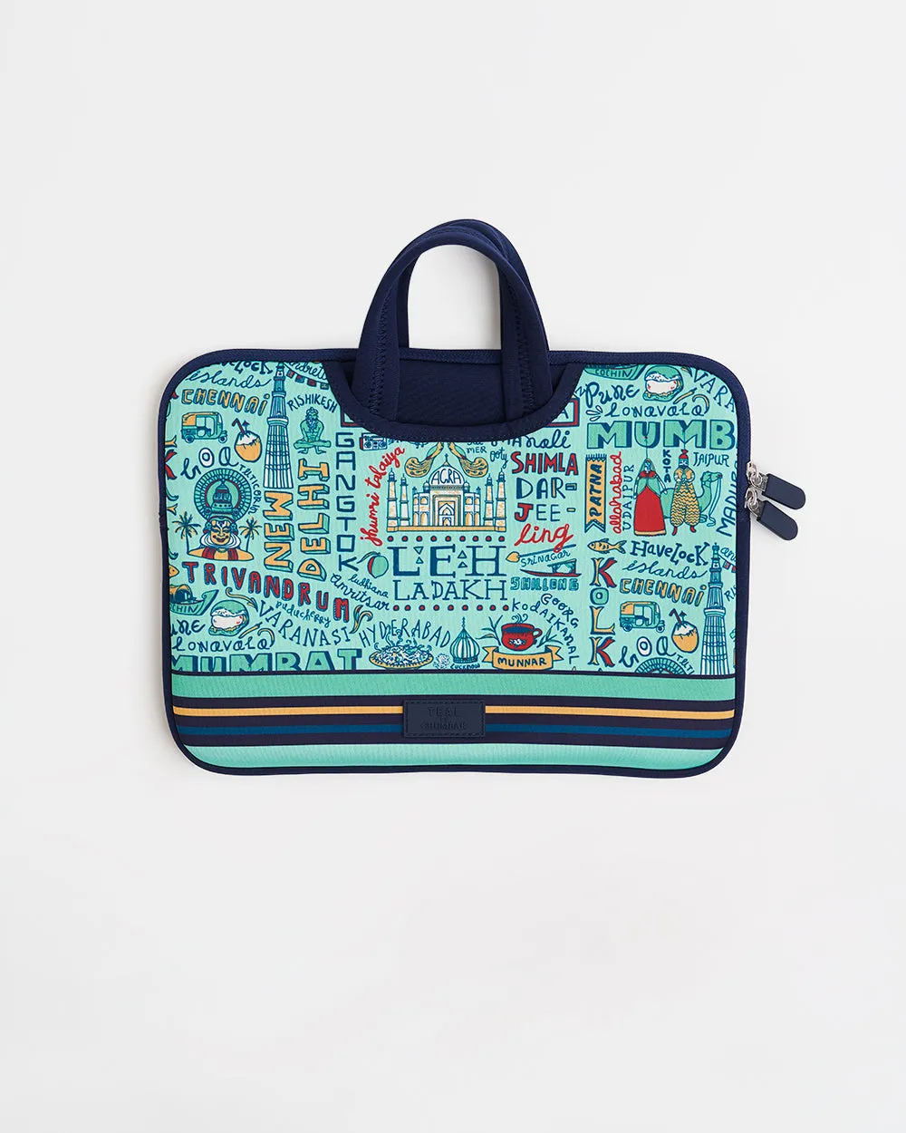 TEAL By Chumbak Traveller Laptop Sleeve - 15inch
