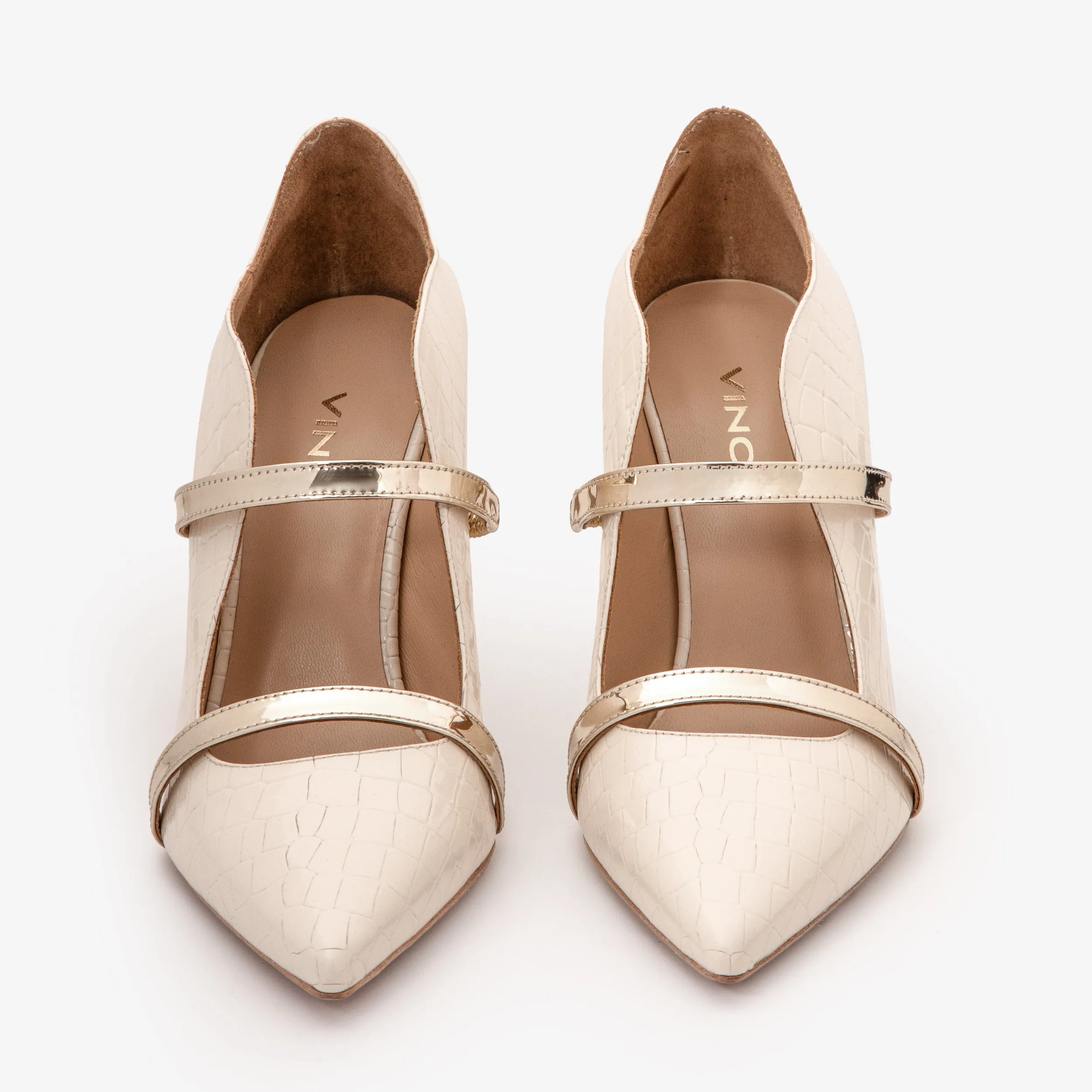 The Annapolis Cream Patent Leather Pump Women Shoe