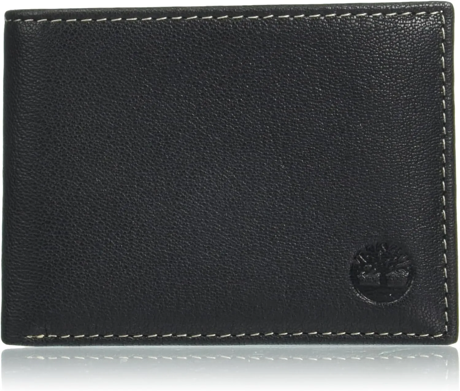Timberland Men's RFID Blocking Wallet – Genuine Leather Passcase with Removable ID Holder, 6 Card Slots, 2 Billfold Pockets, Slim Design, Black, One Size