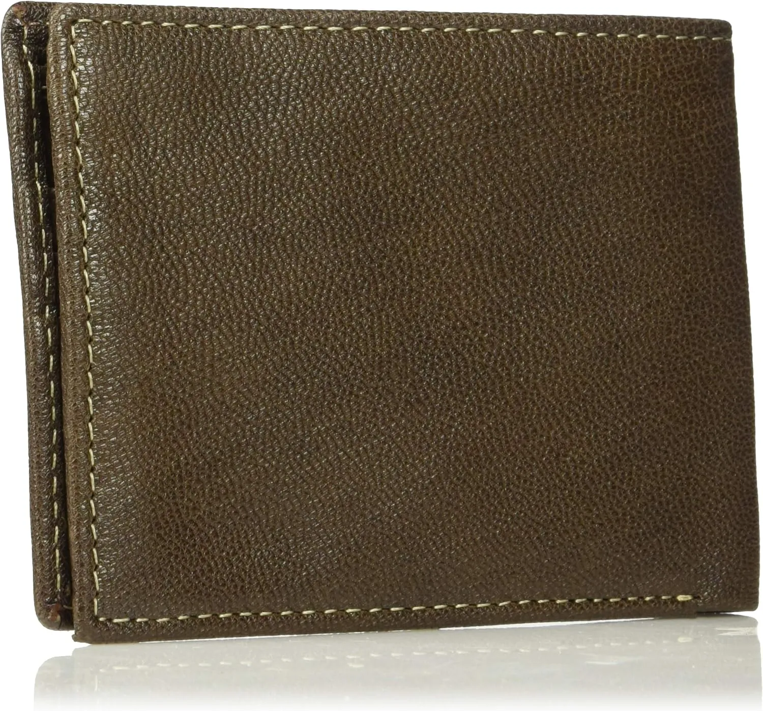 Timberland Men's RFID Blocking Wallet – Genuine Leather Passcase with Removable ID Holder, 6 Card Slots, 2 Billfold Pockets, Slim Design, Dark Brown, One Size