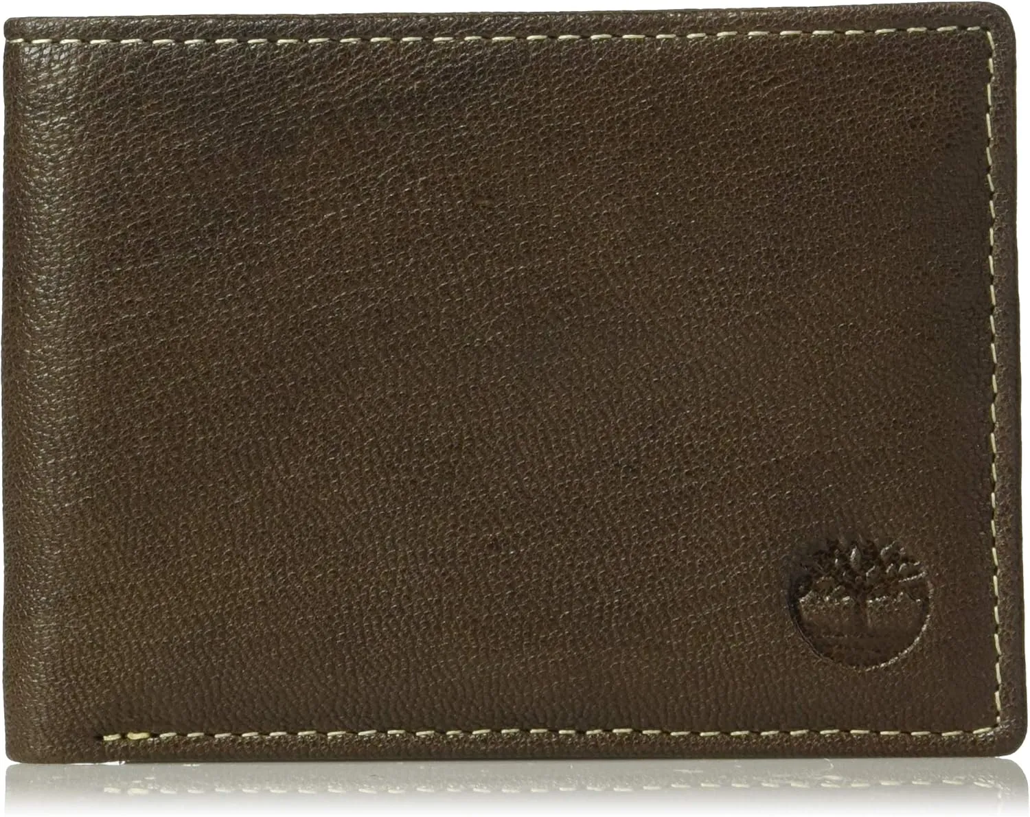 Timberland Men's RFID Blocking Wallet – Genuine Leather Passcase with Removable ID Holder, 6 Card Slots, 2 Billfold Pockets, Slim Design, Dark Brown, One Size