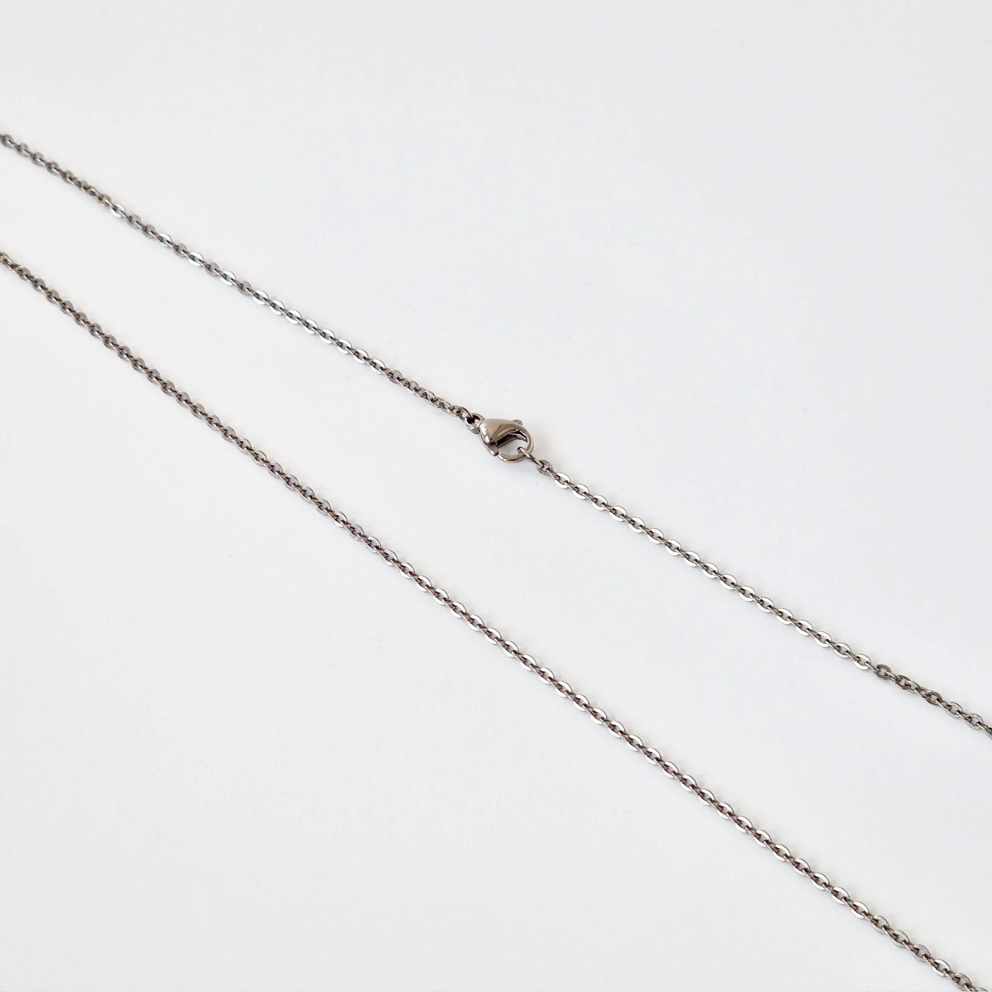 Titanium Necklace Flat Link Cable