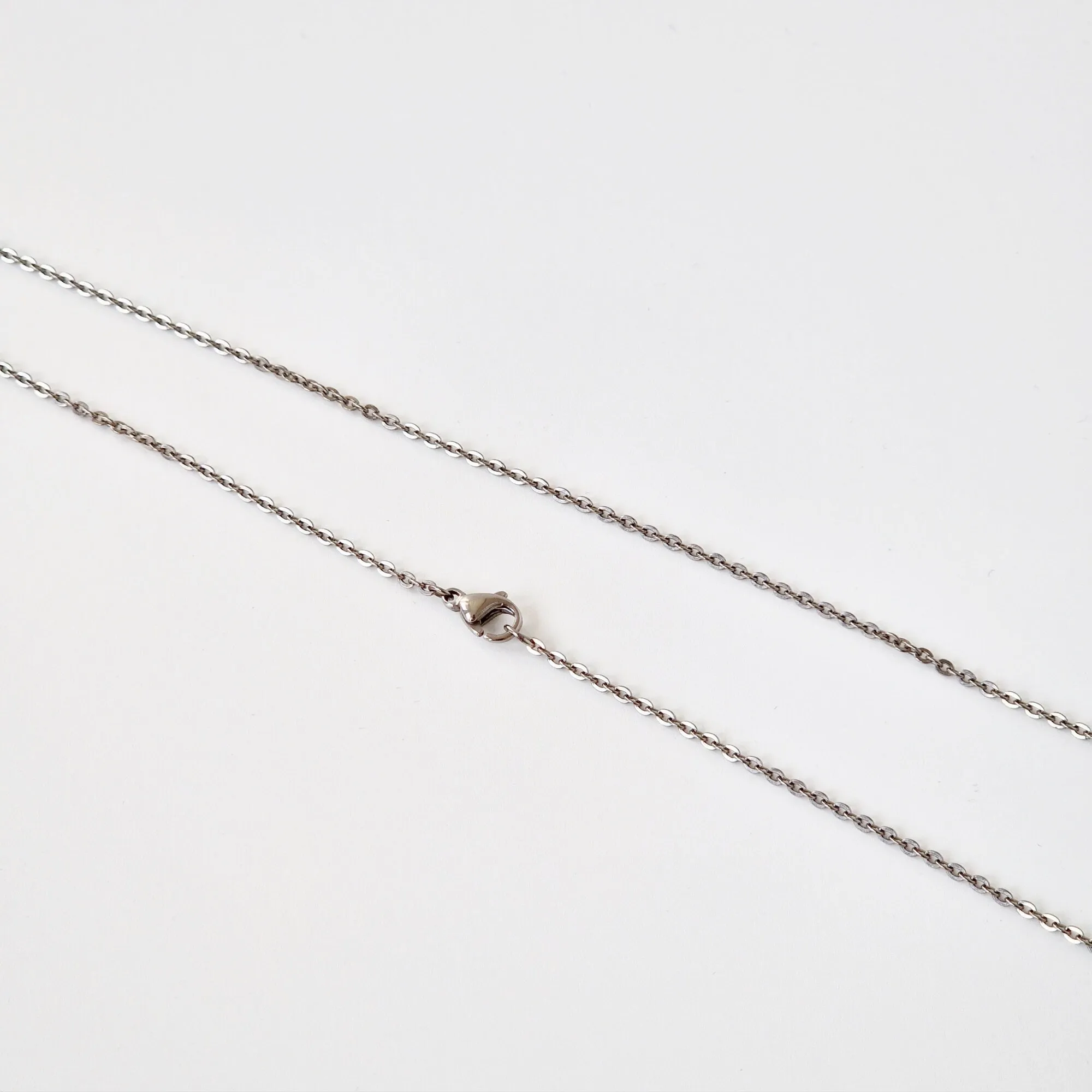 Titanium Necklace Flat Link Cable