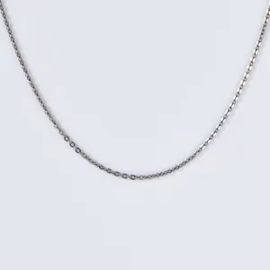 Titanium Necklace Flat Link Cable