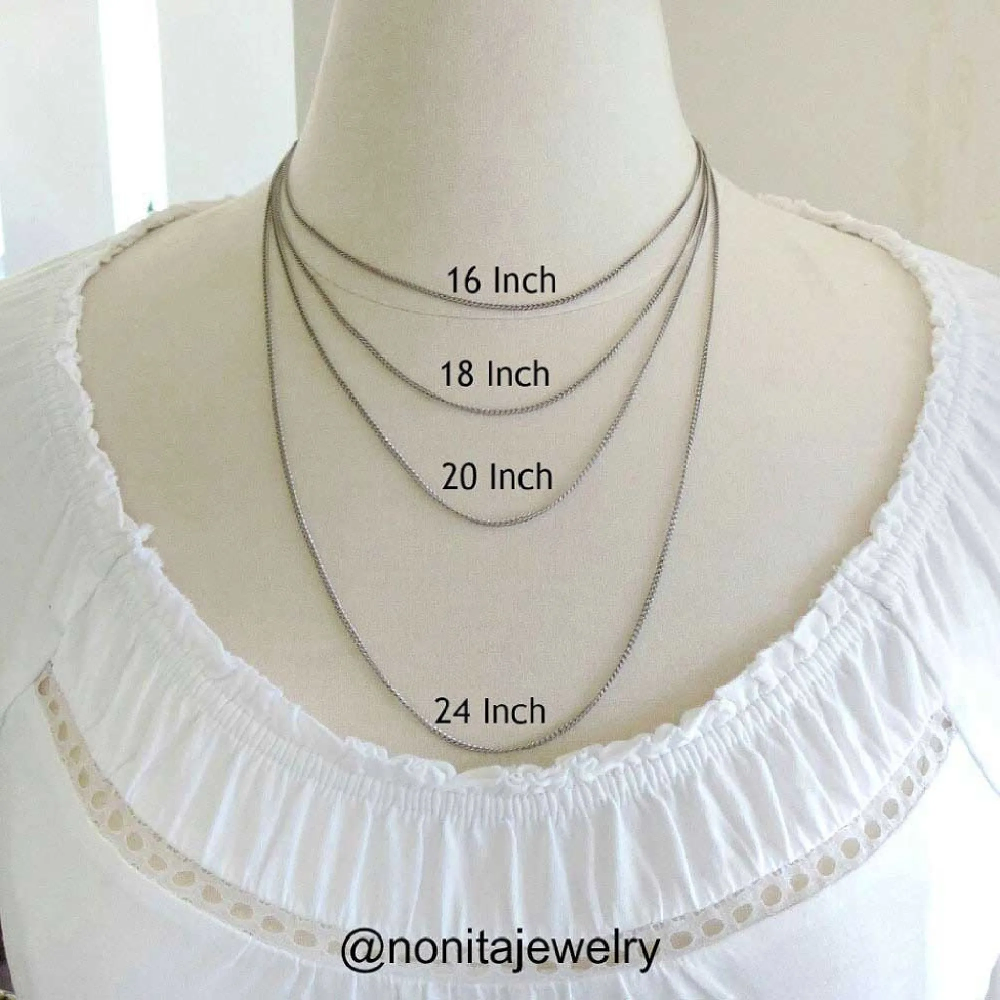 Titanium Necklace Flat Link Cable