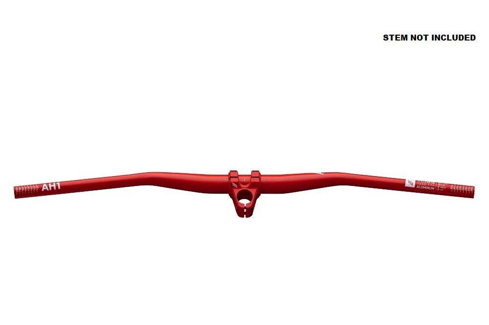 Title MTB AH1 Alloy Bars 35 Clamp - 38mm Rise Matte Red