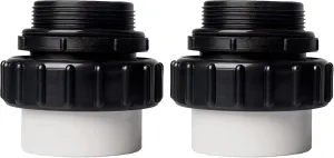 TonGass (2-Pack) 2" MIP x 2" PVC Hi-Temp Unions Compatible with Pentair Whisperflo & Intelliflo Pool Pumps Hand-Tightened Pool Pump High Temp Unions Replacement for Schedule 40 Male Adapters