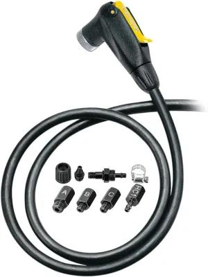 Topeak SmartHead Floor Pump Bike Upgrade Kit Black, 106.5 x 5 x 2.9 cm / 41.7” x 1.9” x 1.1”