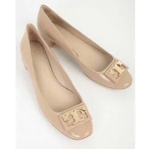 Tory Burch 31435 Gigi Pump Soft Patent Leather Tory Beige (Size 8,5)