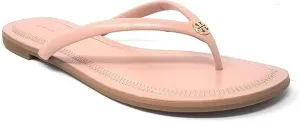 Tory Burch Women's Chelsea Leather Flip Flops - Safari Crystal Sock (Rose Sachet, US Footwear Size System, Adult, Women, Numeric, Medium, 7.5)