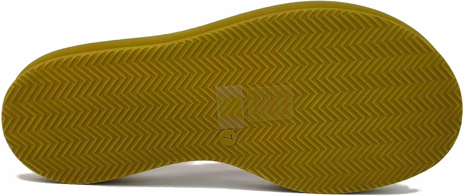 Tory Burch Women's Layered Flip Flop, Tory Red/Orange Citrine/Meadow Mist